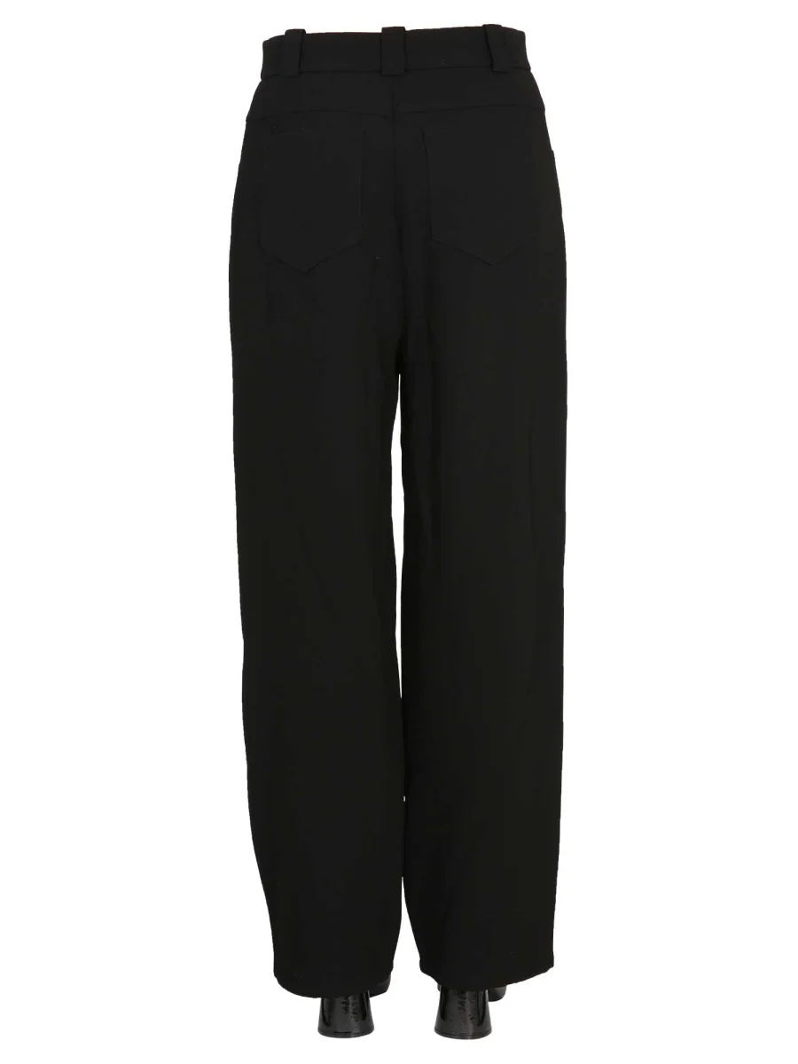 KHAITE Preen Piqué Wide-leg Pants - Image 4
