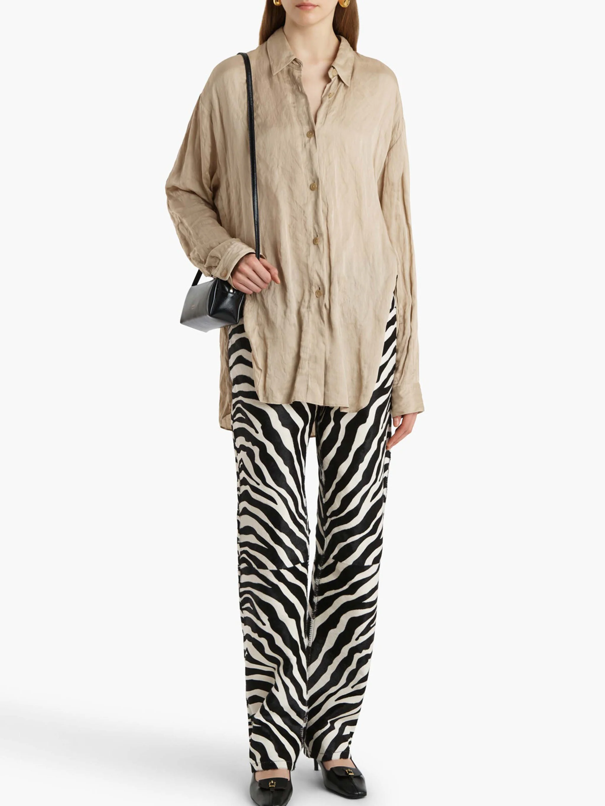 Khaite Refined Relaxed Shirt with Dropped Shoulders - Size S - Image 3
