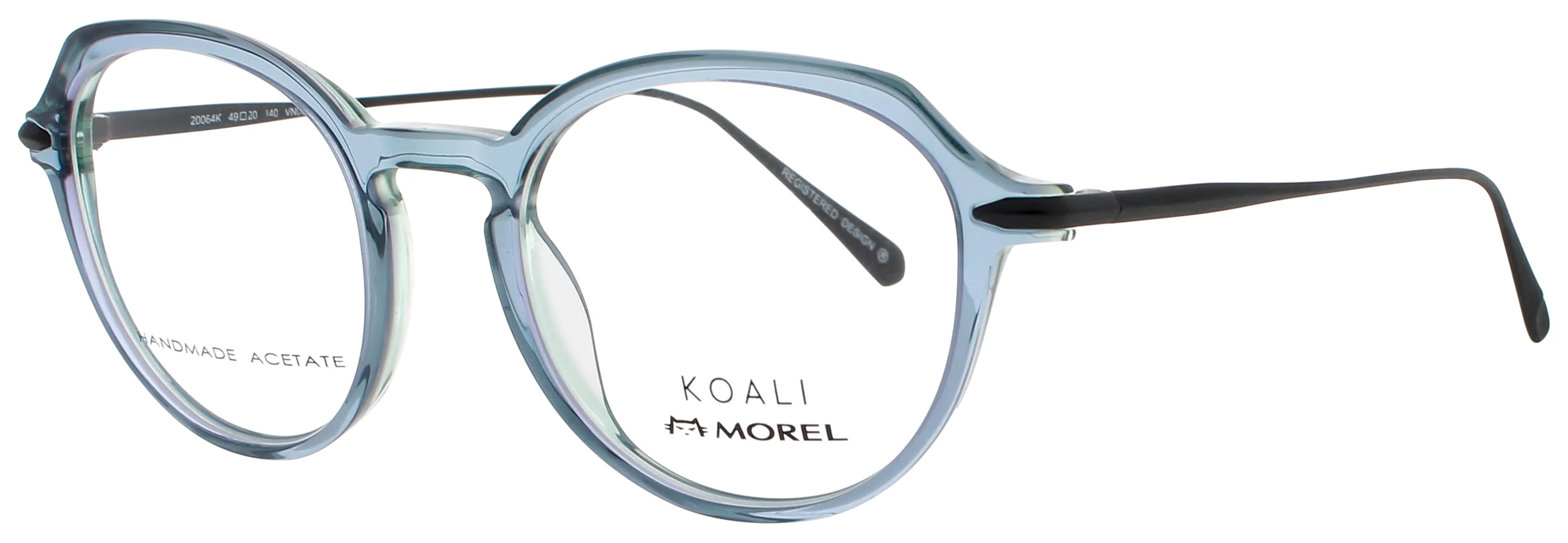 Koali-morel 20064K Eyeglasses 49-20-140 - Lightweight Metal & Plastic Frames for Men