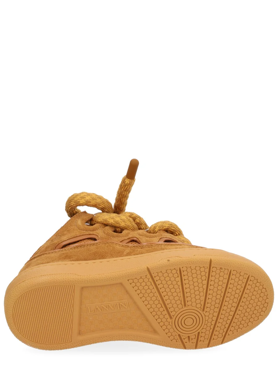 LANVIN Curb Sneakers in Leather with Snake Laces - Image 6