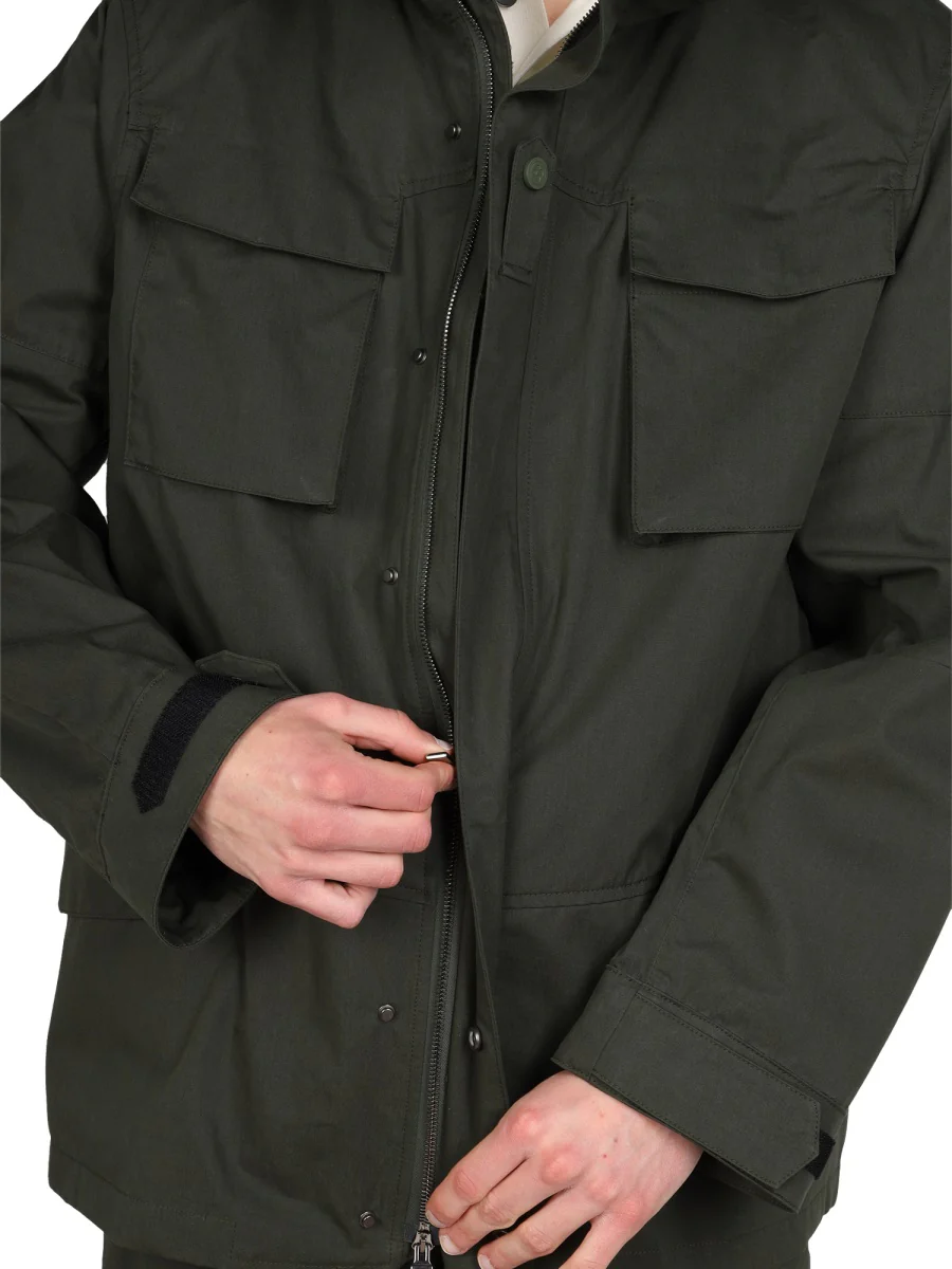Lardini By Yosuke Aizawa Double Fabric High Neck Jacket - Image 3