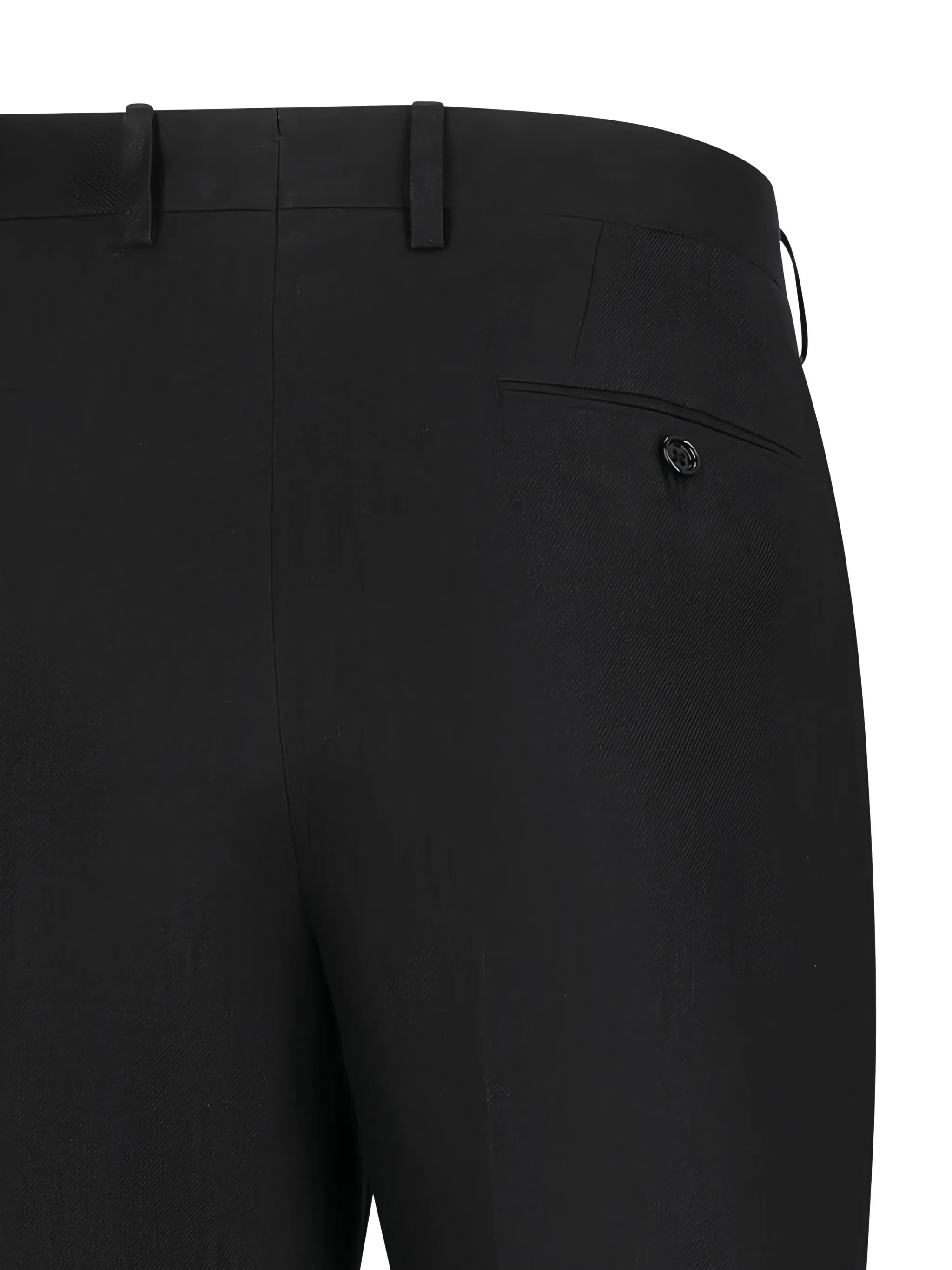 Lardini Linen Lined Trousers with Zip and Hook Closure - Image 3