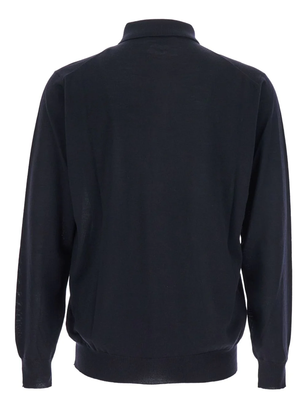 Lardini Long Sleeve Wool Polo Shirt for Men - Image 2