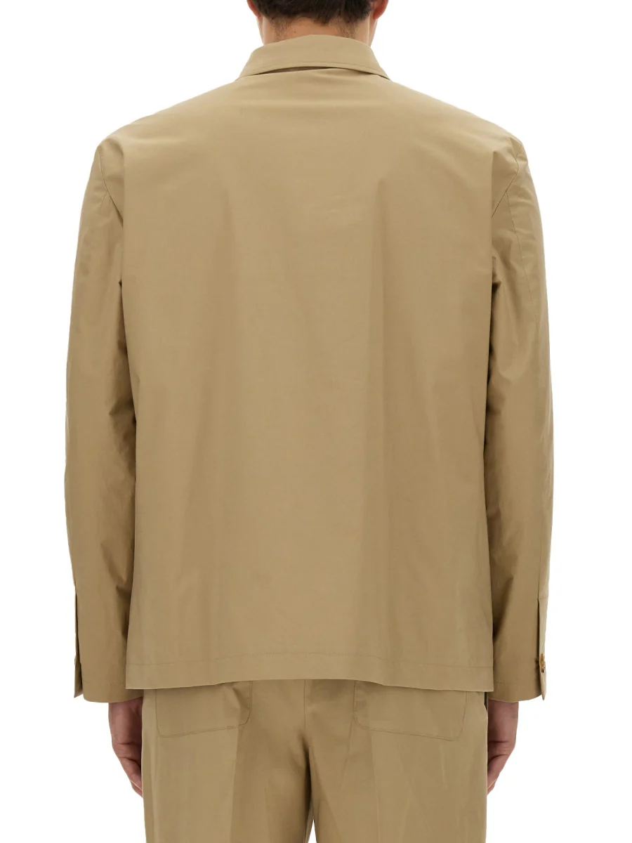 Lardini Textured Shirt Jacket - Size L - Image 3