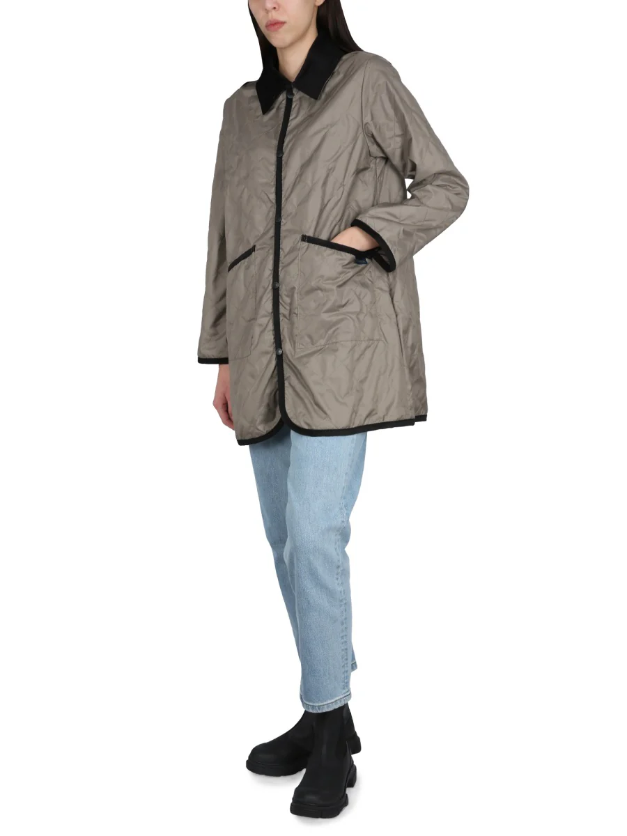 LAVENHAM Classic Velvet Contrast Lightweight Jacket - Image 2