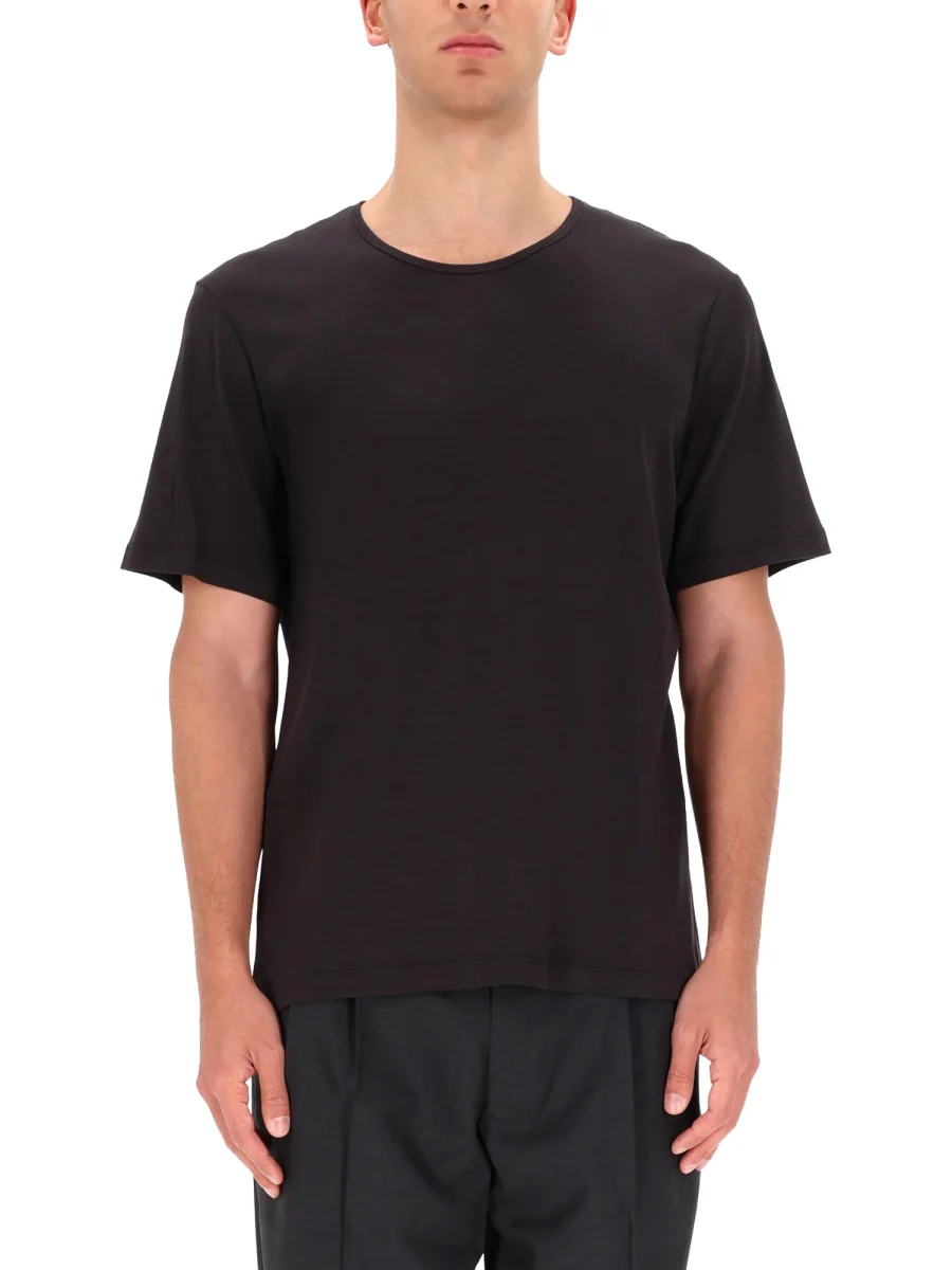 Lemaire Charcoal Mini T-Shirt for Men - Image 4
