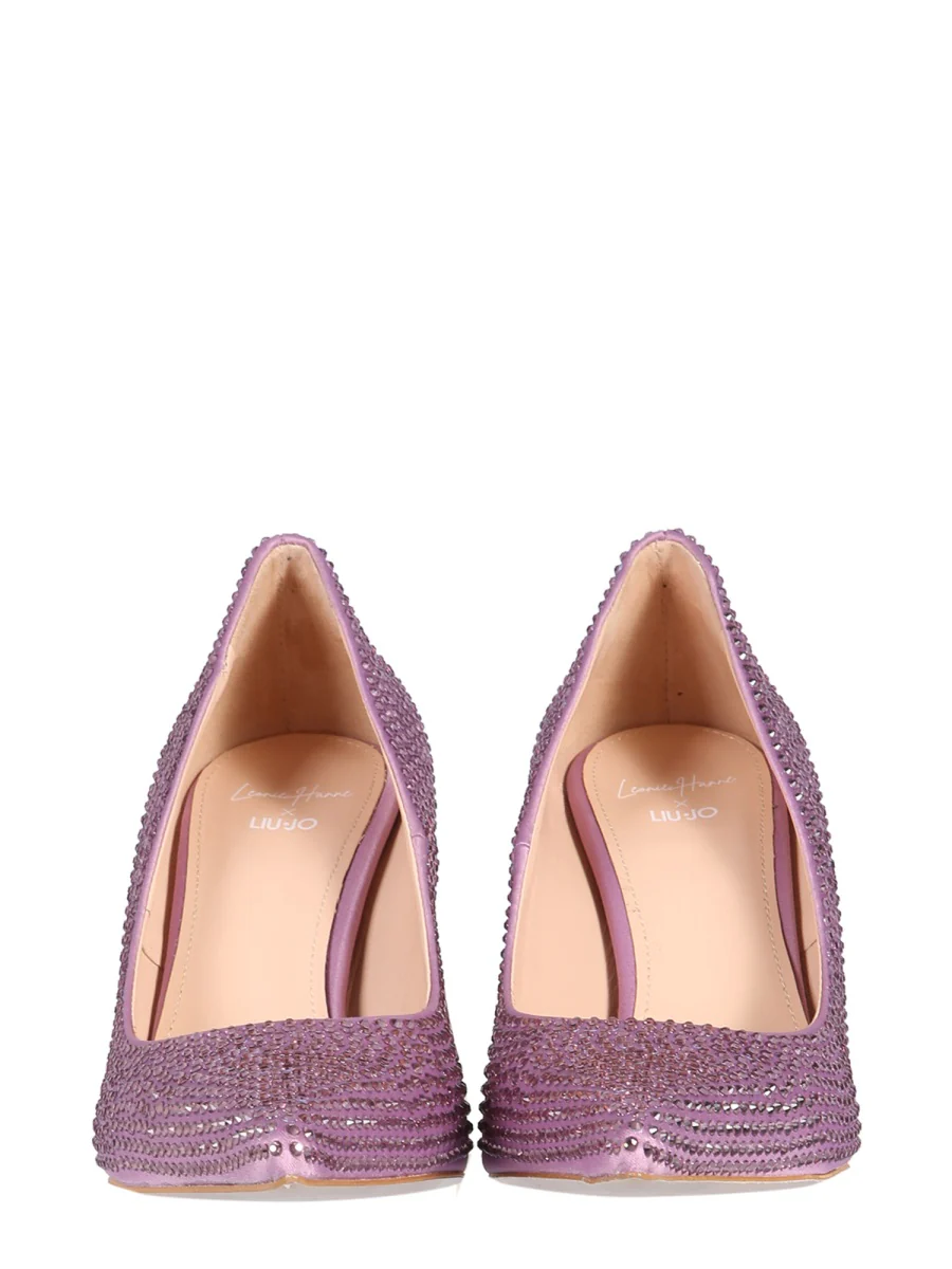 LEONIE HANNE X LIU JO Crystal-embellished Pointed-toe Pumps - Image 2