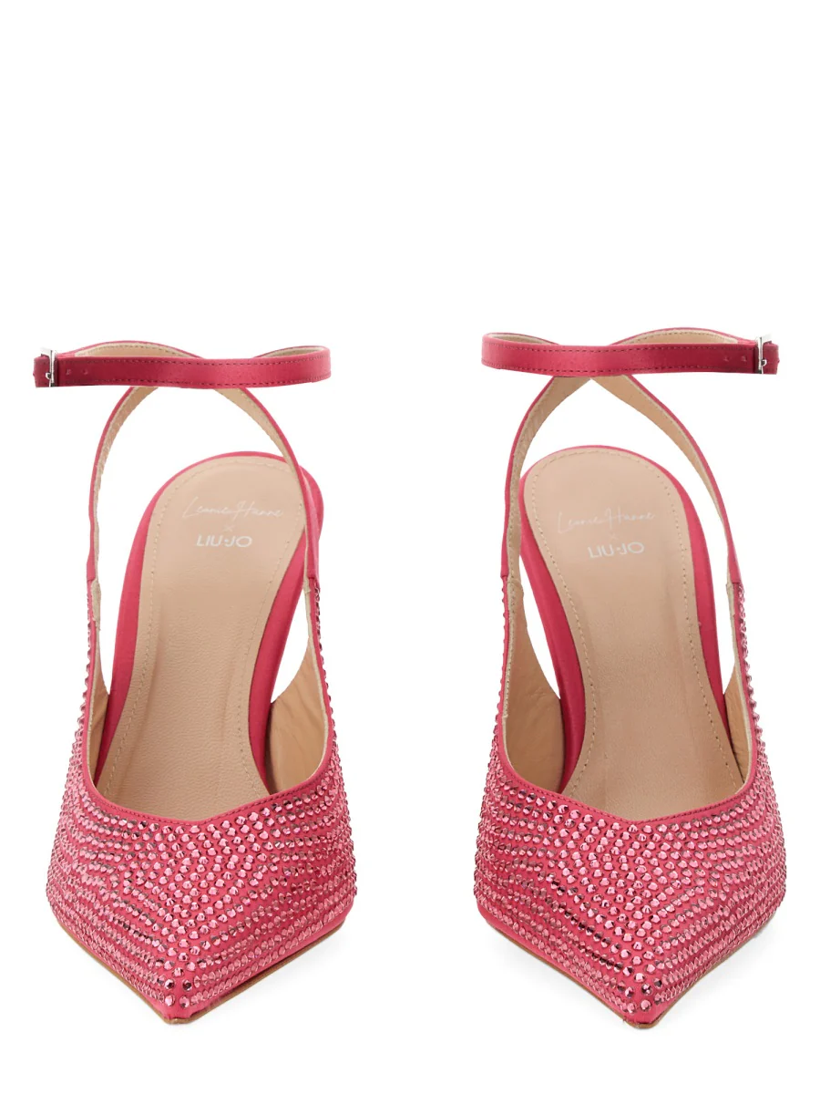 LEONIE HANNE X LIU JO Satin Slingback with Hourglass Heel - Image 2