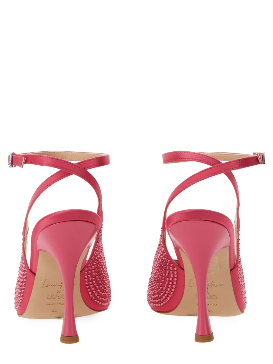 LEONIE HANNE X LIU JO Satin Slingback with Hourglass Heel - Image 3