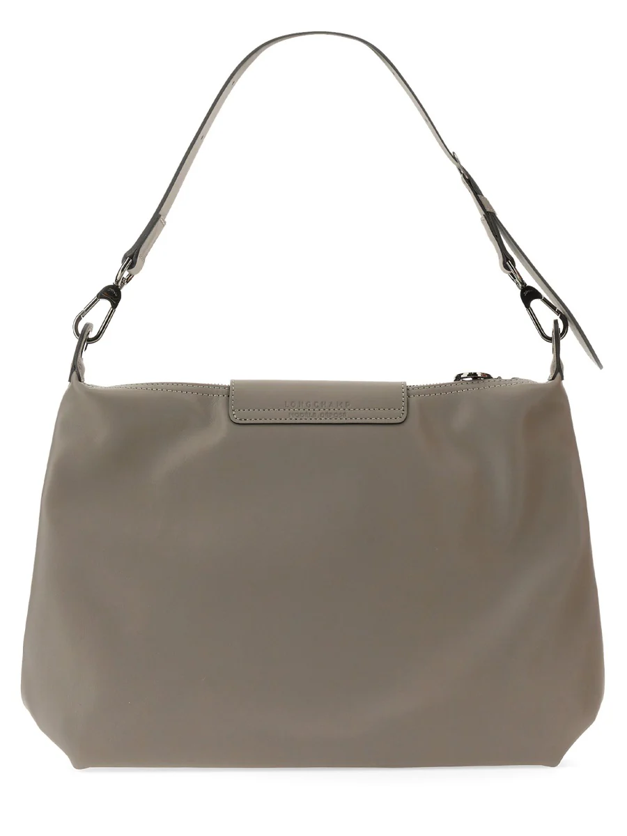 Longchamp Medium Leather Hobo Shoulder Handbag - Image 4