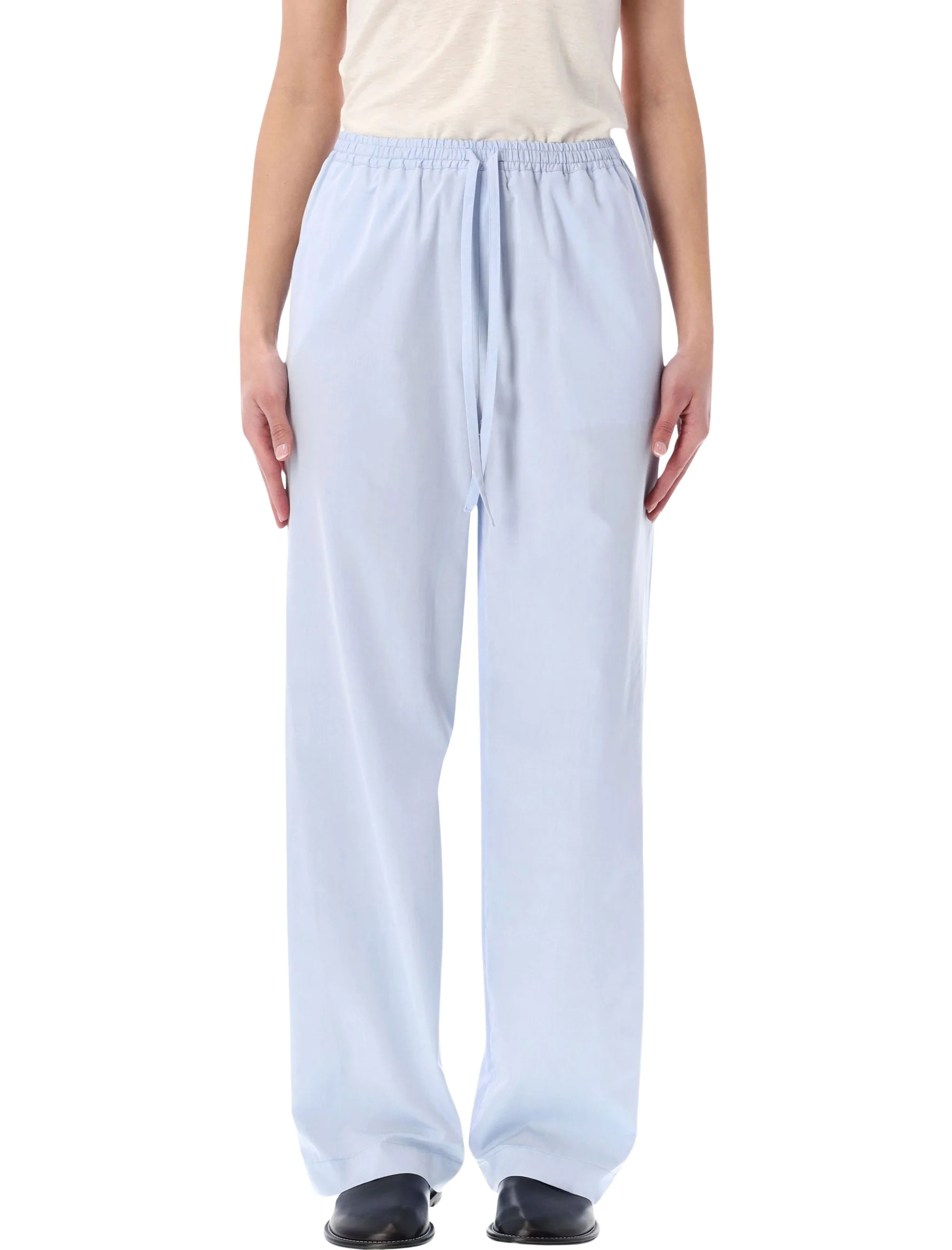 Loulou Effortless Summer Refinement 36 - Straight-Leg Trousers