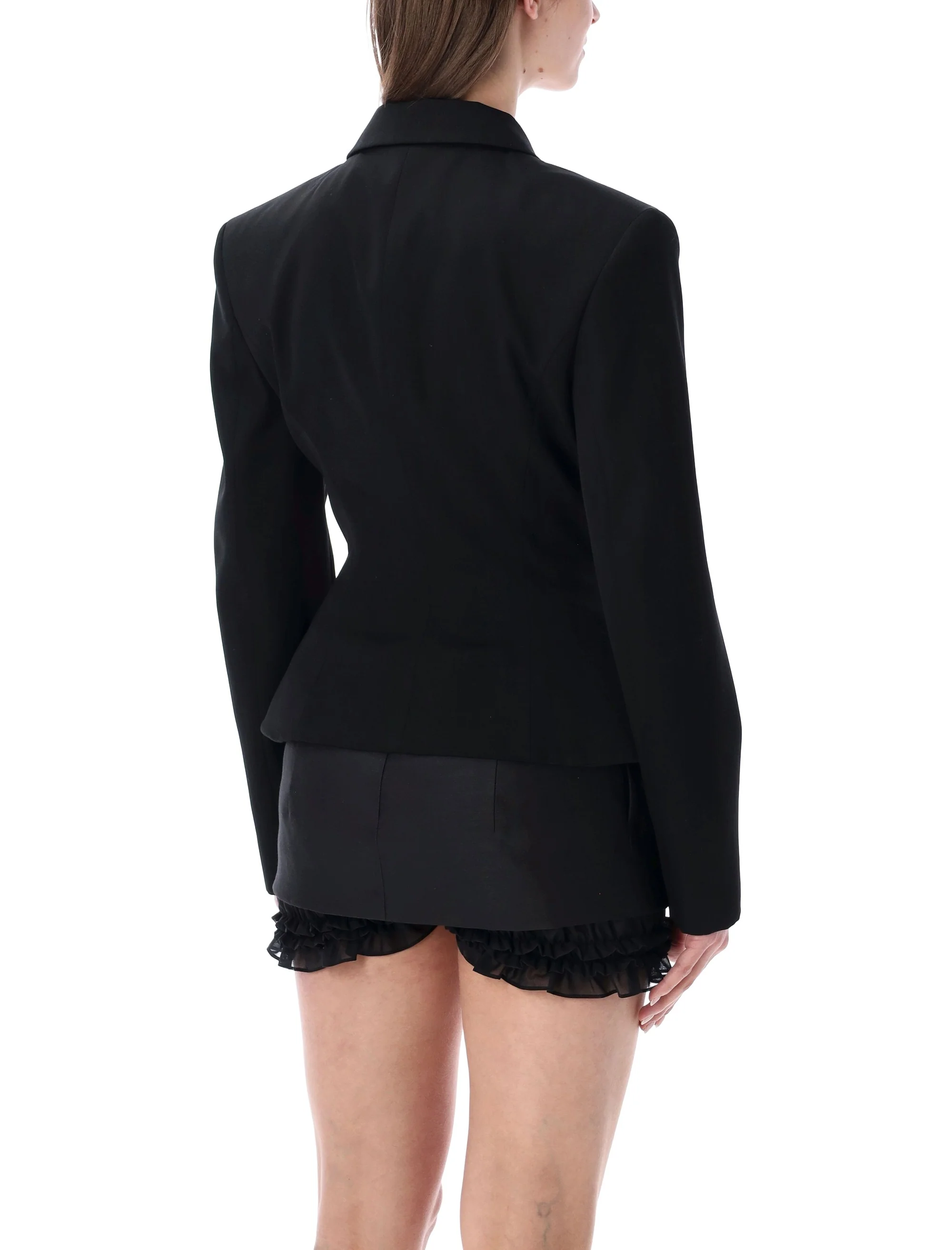 Magda Burtym Tailored Wool Blazer with Sculpted Silhouette - Image 2