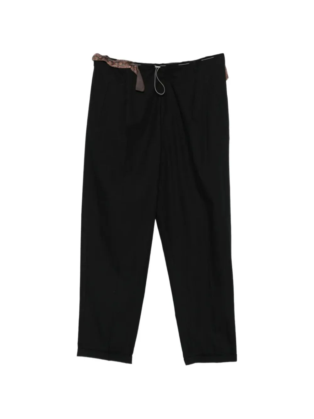 Magliano Cotton Paisley Print Drawstring Trousers with Belt Loops - Image 6