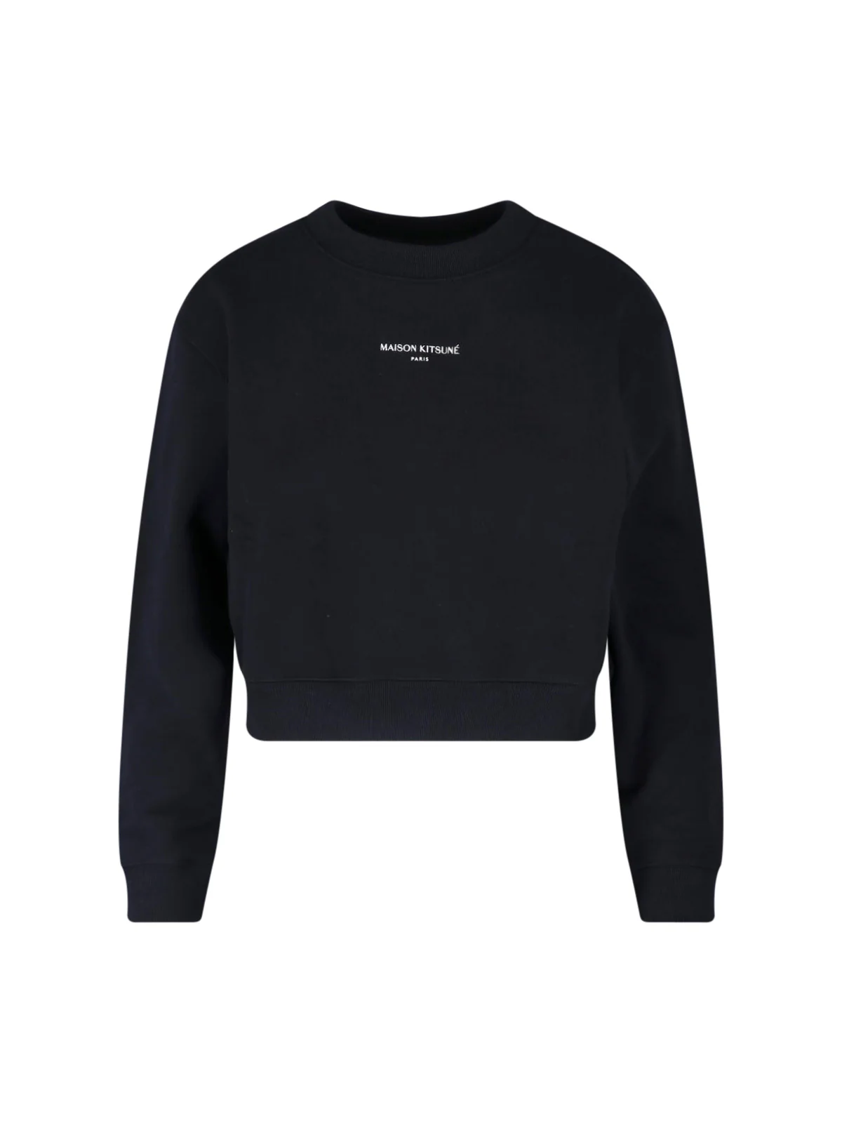 Maison Kitsune 100% Cotton Crewneck Sweater