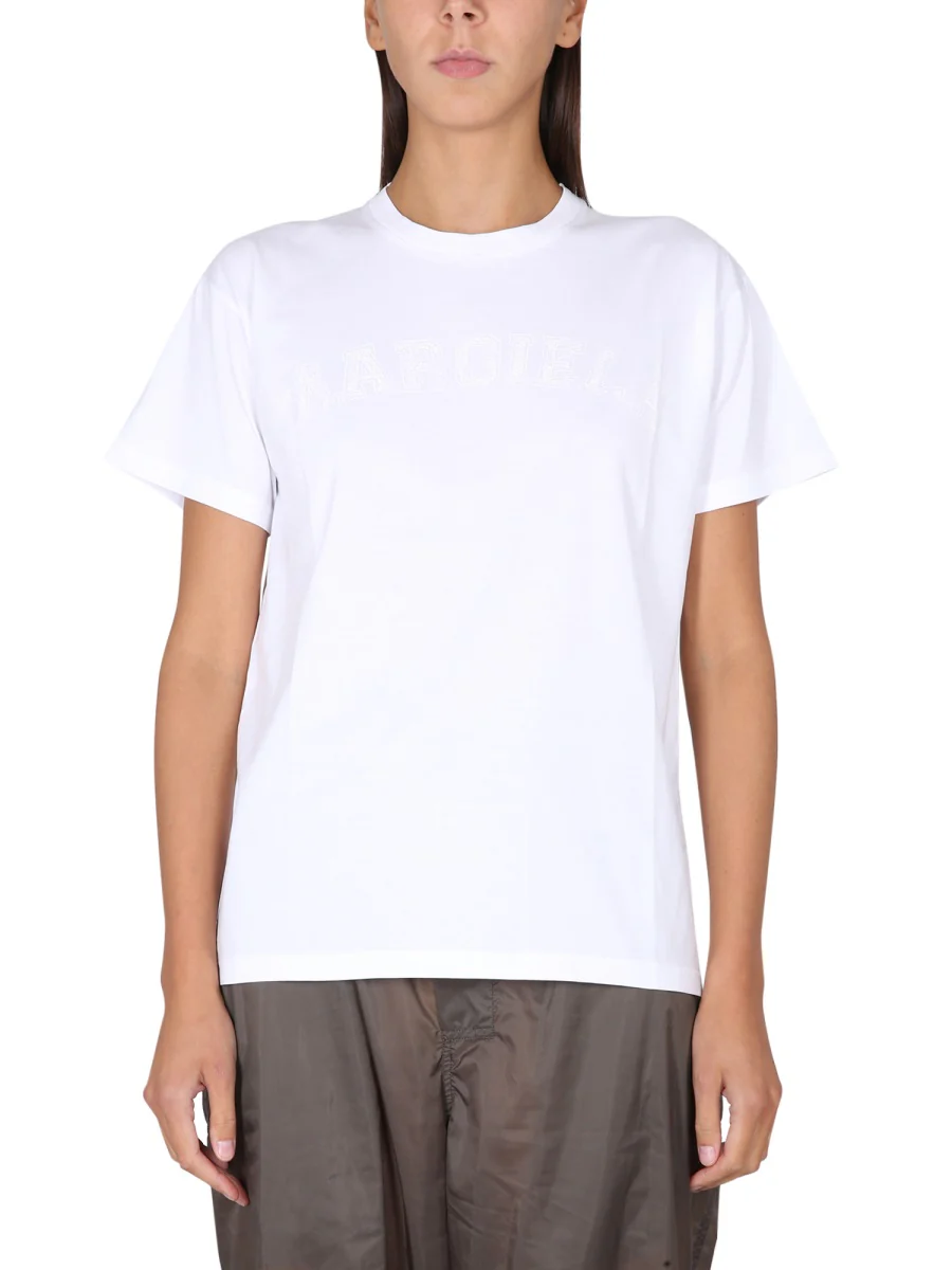 Maison Margiela Crowling Logo Print Crewneck T-Shirt