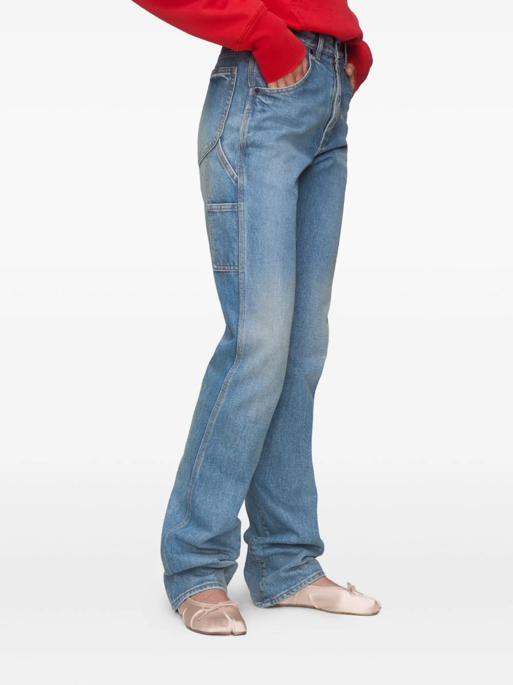 Maison Margiela Full-Length Straight-Leg Jeans Size 26 - Image 4