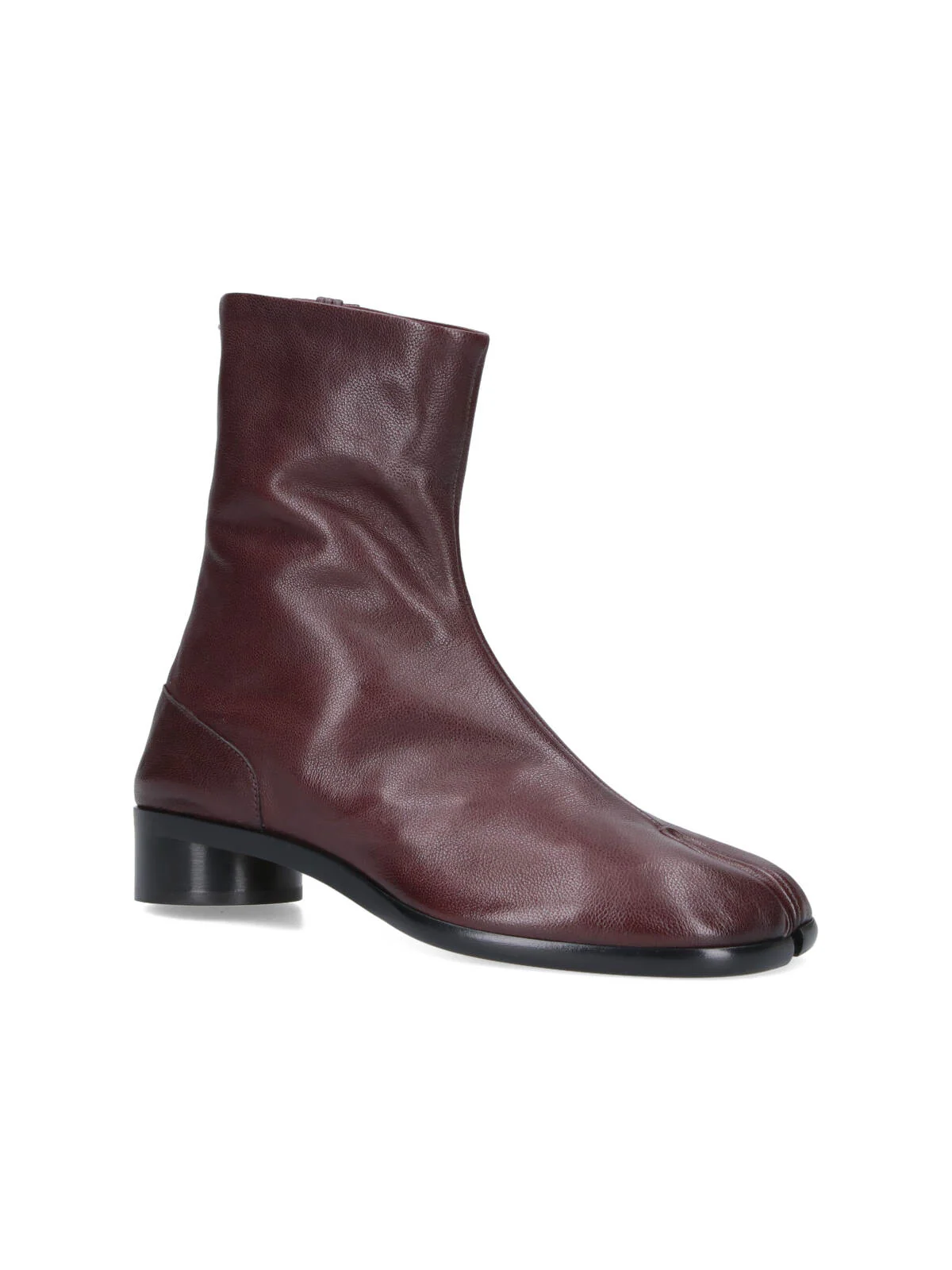 Maison Margiela Luxury Camel Leather Boots with Contrast Rubber Detail - Image 2