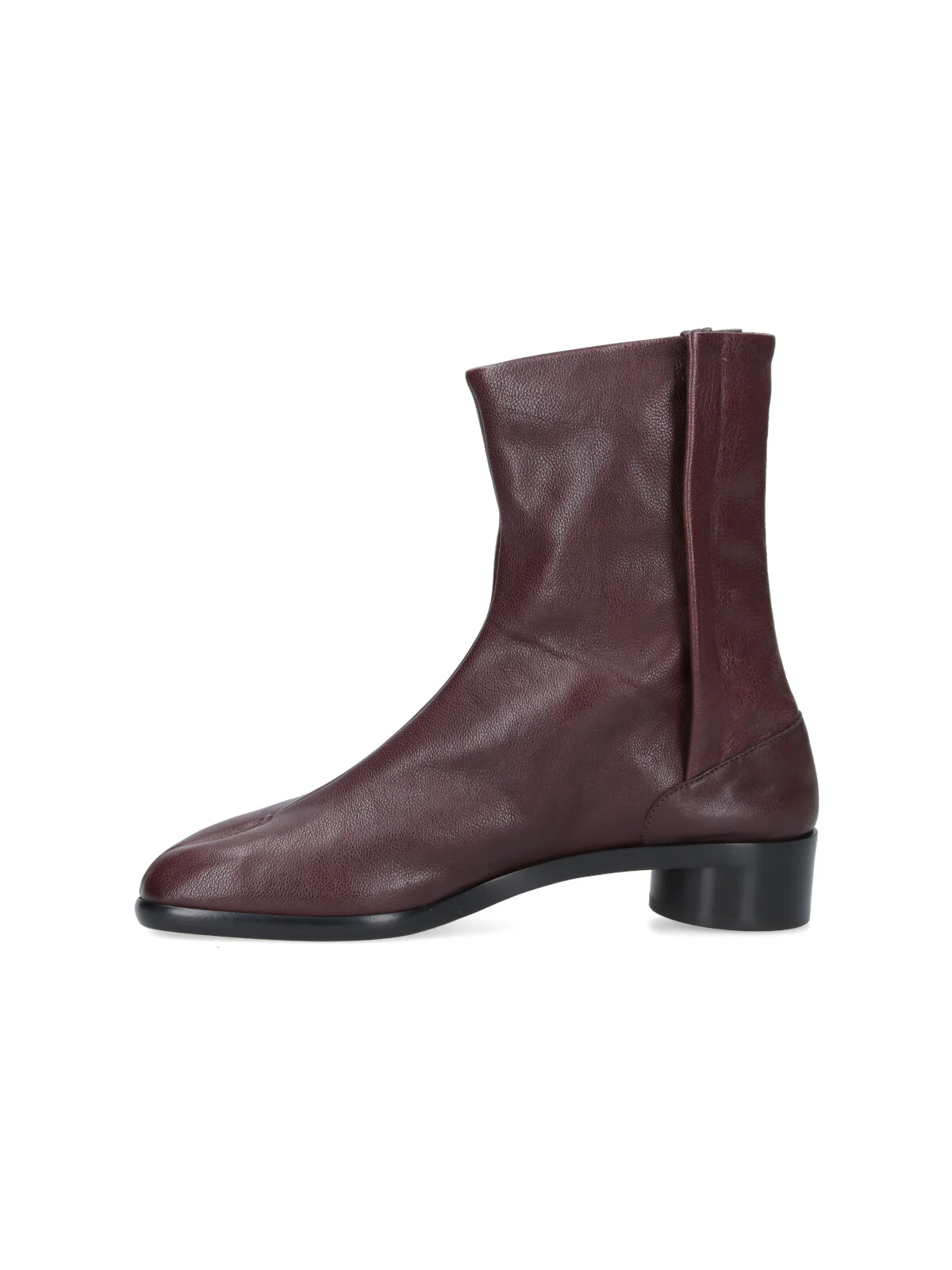 Maison Margiela Luxury Camel Leather Boots with Contrast Rubber Detail - Image 3