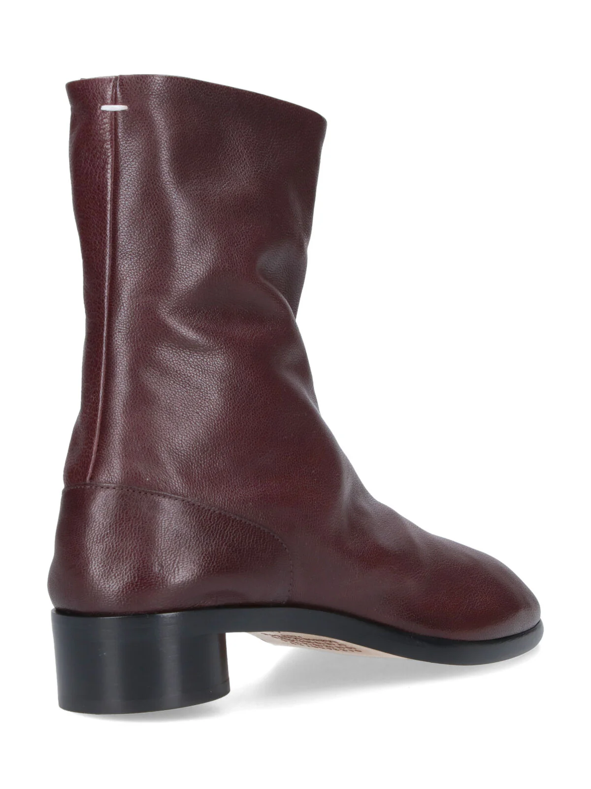 Maison Margiela Luxury Camel Leather Boots with Contrast Rubber Detail - Image 4