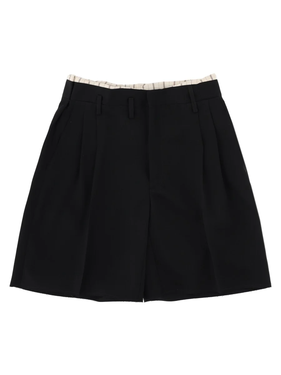 Maison Margiela Men's 100% Virgin Wool Shorts