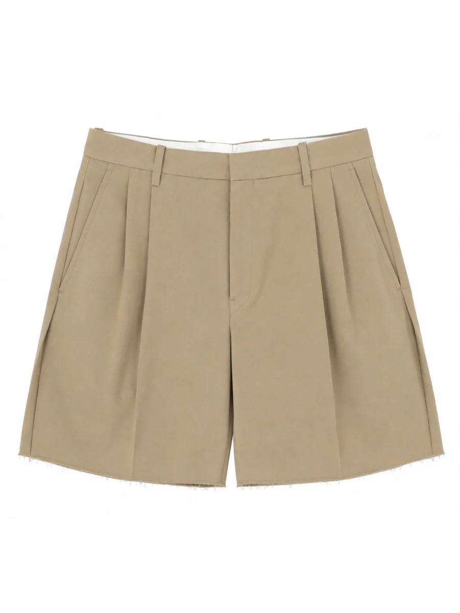 Maison Margiela Men's Soft Fabric Shorts with Contrast Lining