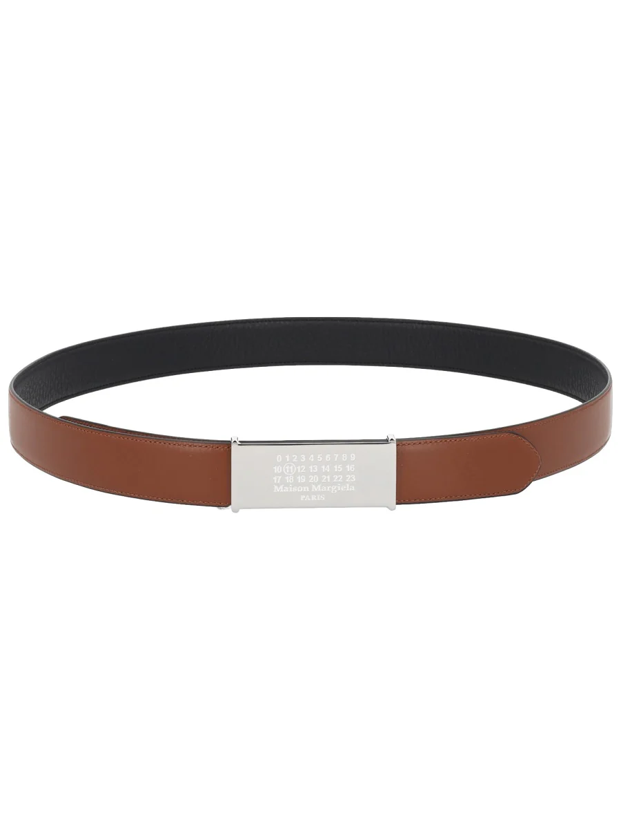 Maison Margiela Reversible Leather Belt for Men - Image 2