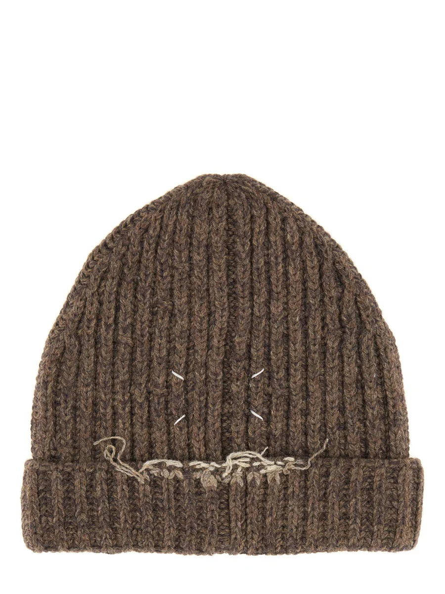 MAISON MARGIELA Ribbed Beanie Hat - Image 4