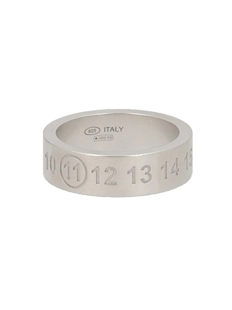 MAISON MARGIELA Ring - Number Detailing Polished Finish Numeric Reference Band Style - Image 4