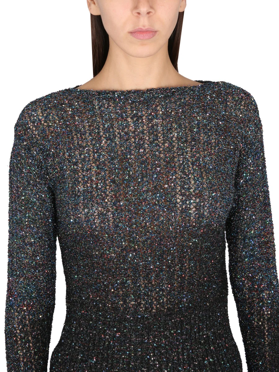 MAISON MARGIELA Sequin-embellished Knitted Jumper - Image 4