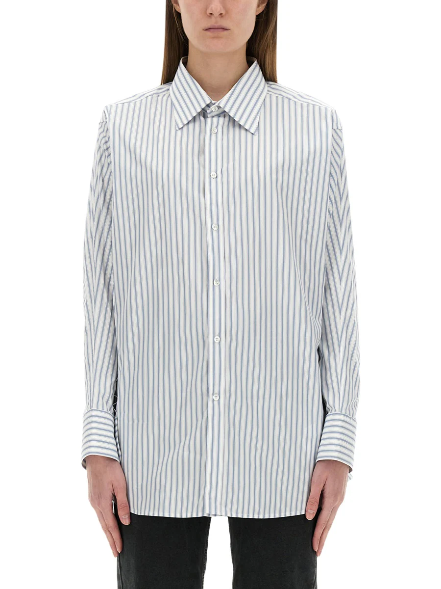Maison Margiela Striped Cotton Shirt - Size 42