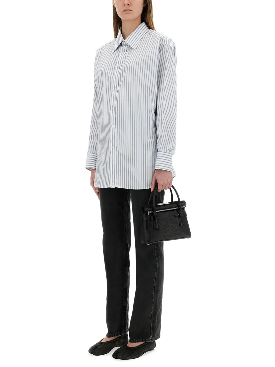 Maison Margiela Striped Cotton Shirt - Size 42 - Image 2