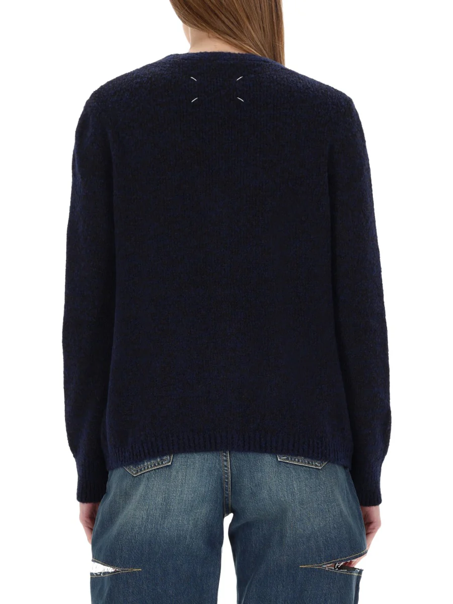 MAISON MARGIELA Virgin Wool V-neck Cardigan - Image 3