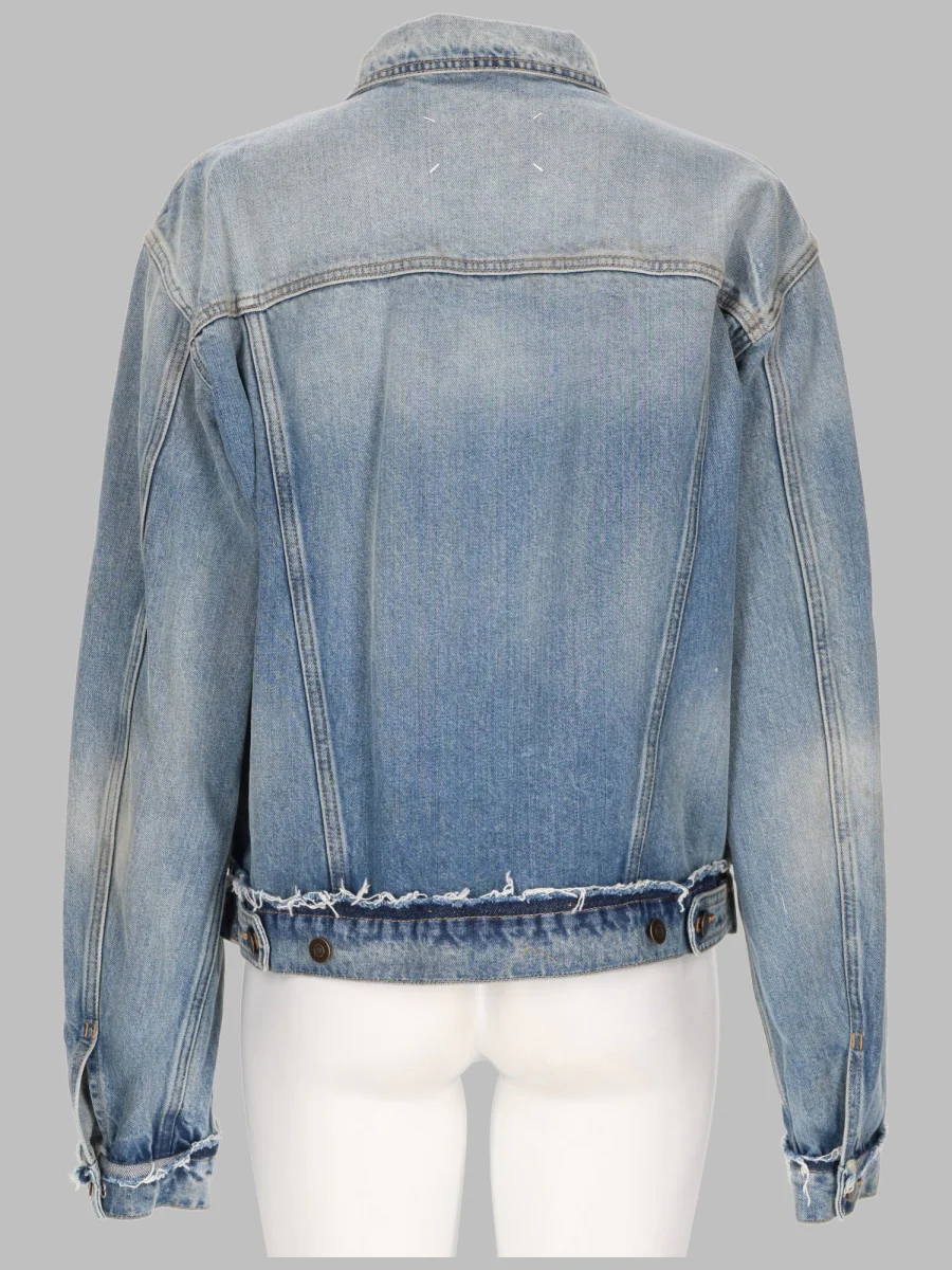 Maison Margiela Women’s Denim Sports Jacket in 100% Cotton, Made in Italy - Image 3