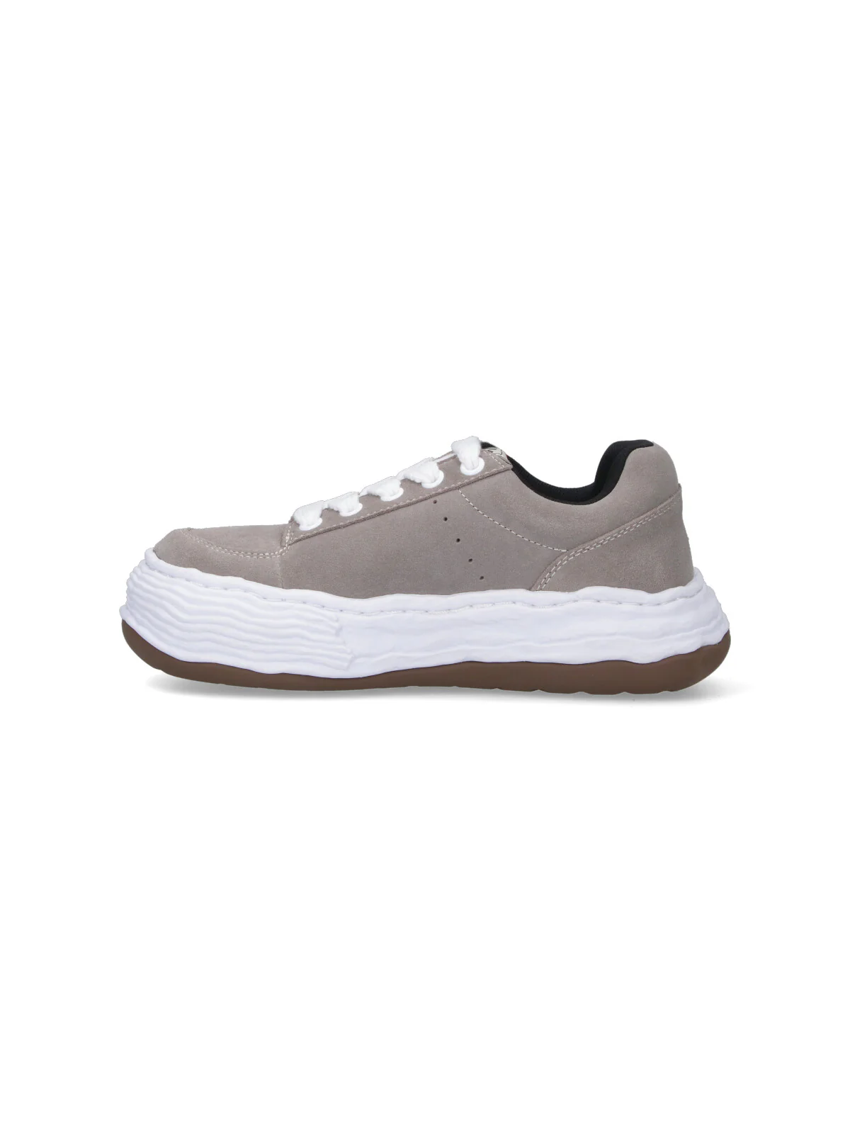 Maison Mihara Yasuhiro Unisex Cow Leather Sneakers with Rubber Sole - Image 3