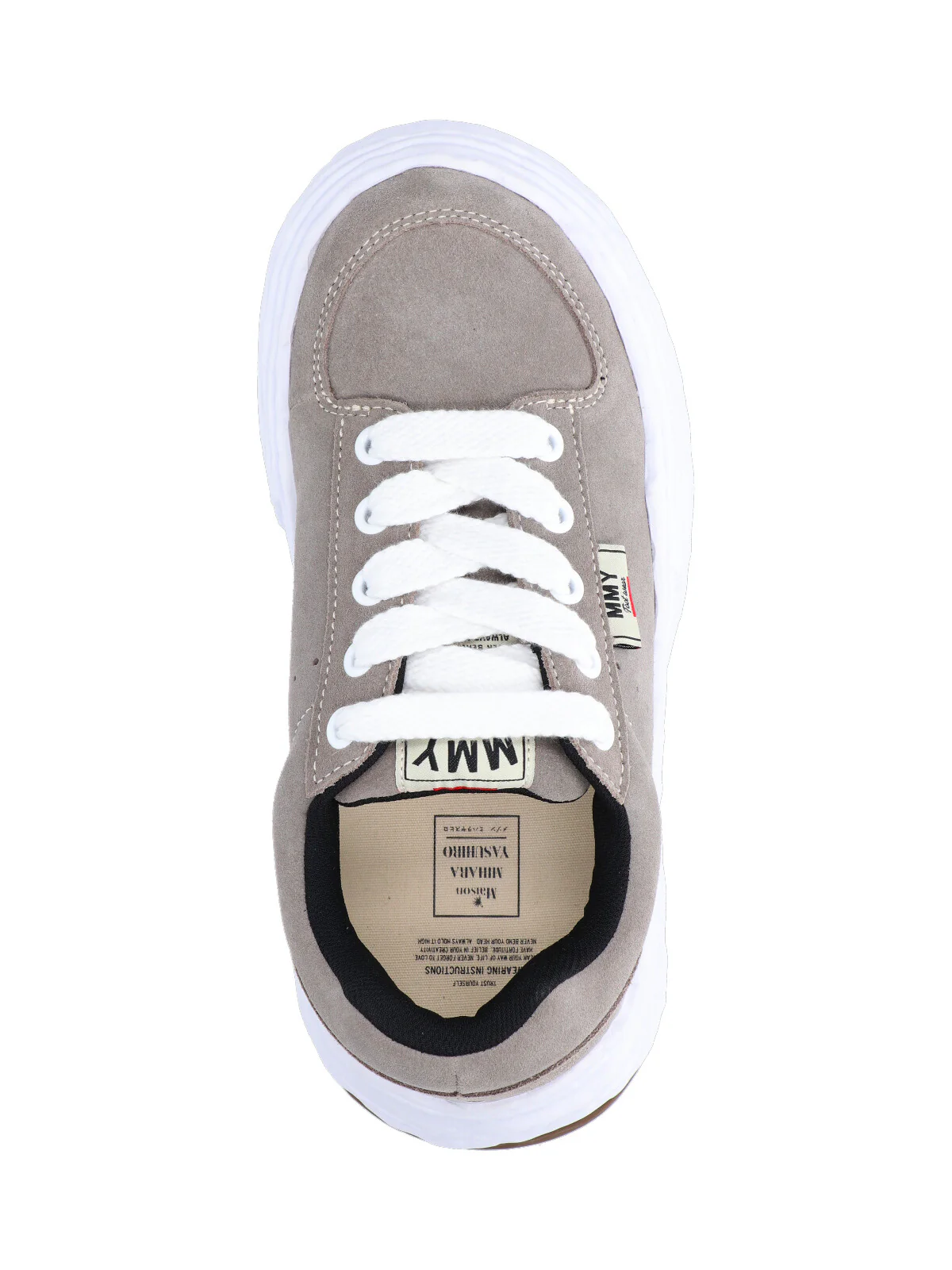 Maison Mihara Yasuhiro Unisex Cow Leather Sneakers with Rubber Sole - Image 5