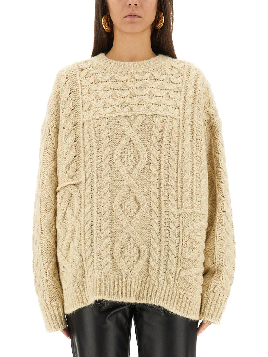 MARANT ÉTOILE Jake Cable-knit Wool-blend Sweater