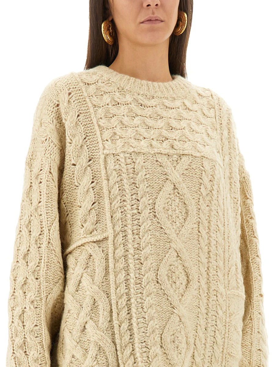 MARANT ÉTOILE Jake Cable-knit Wool-blend Sweater - Image 3