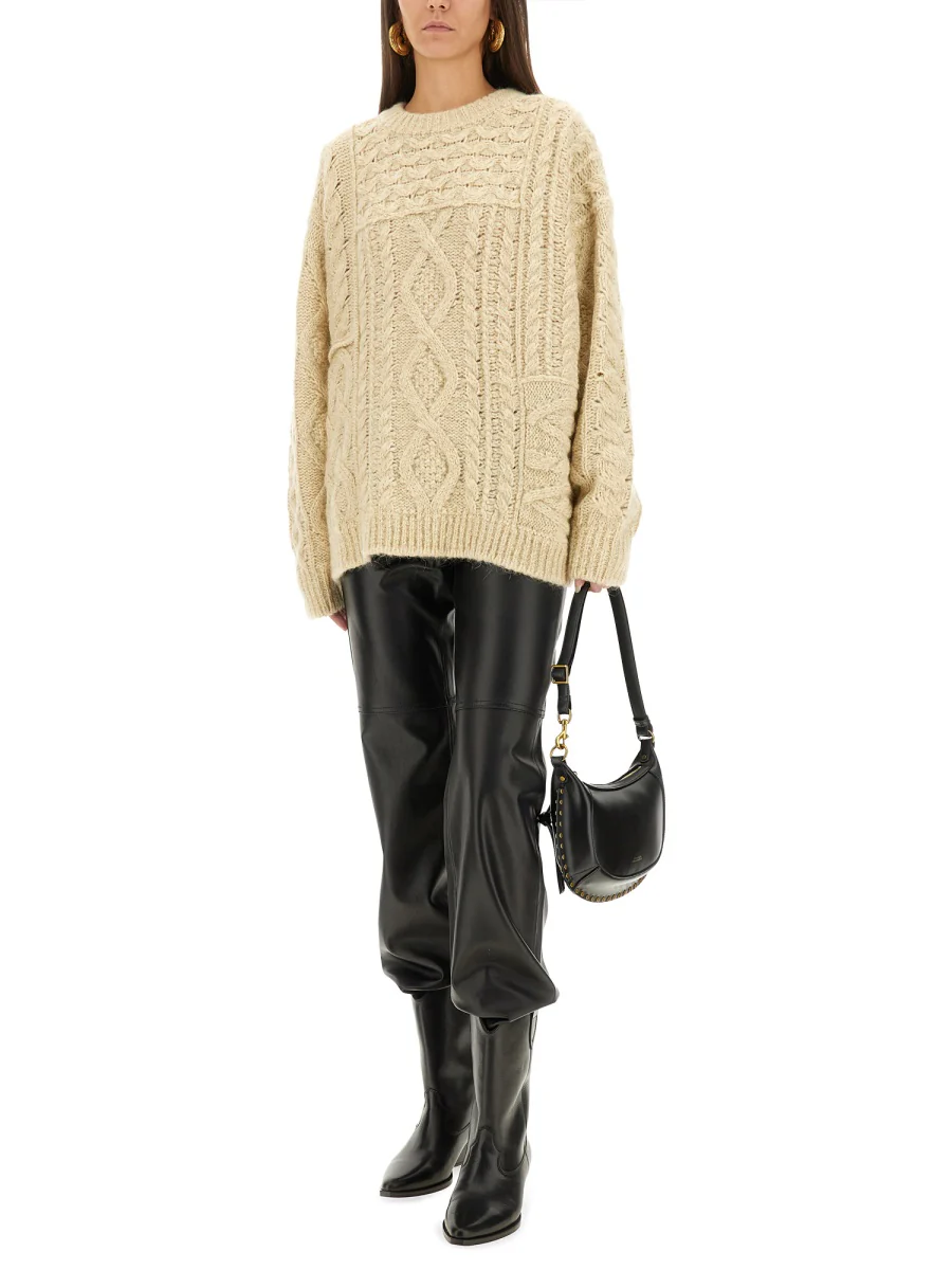 MARANT ÉTOILE Jake Cable-knit Wool-blend Sweater - Image 4