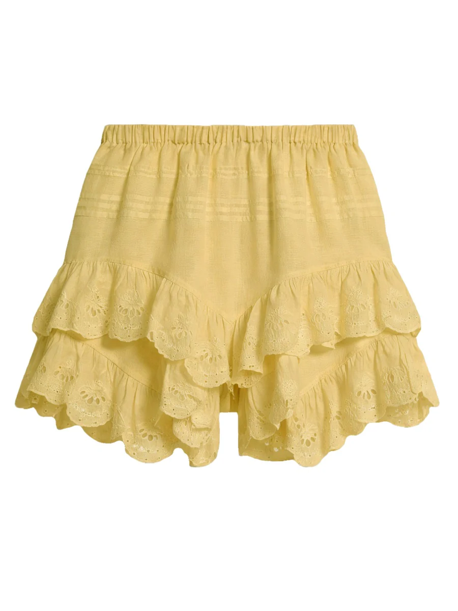 MARANT ÉTOILE Thaliany Striped Cotton Drawstring Shorts - Image 2