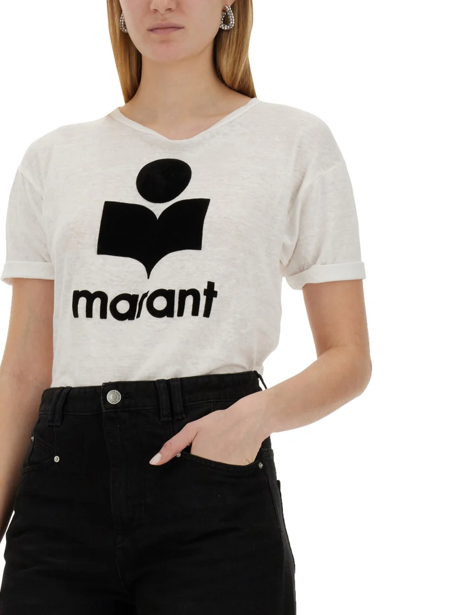 Marant Étoile Women's Mini T-Shirt with Front Logo Print - Image 3