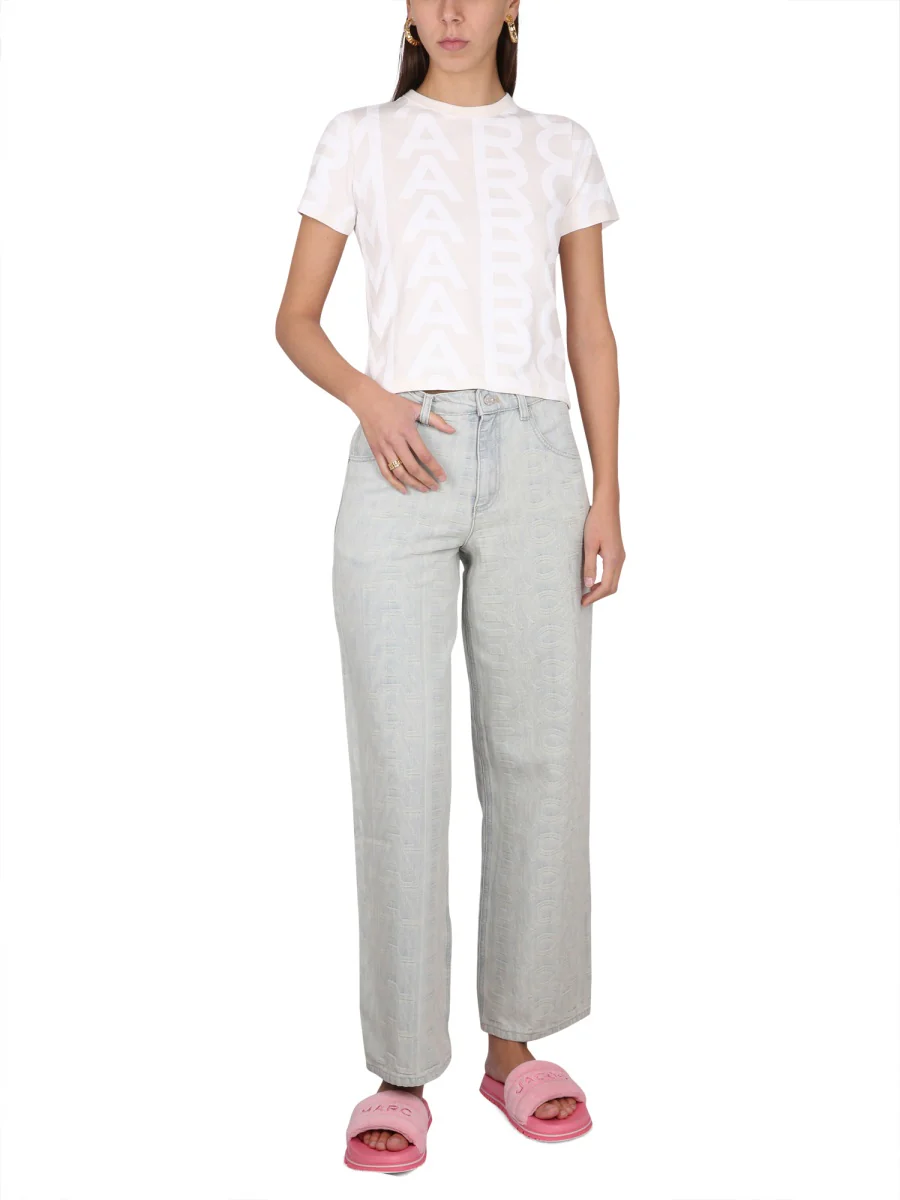 MARC JACOBS Monogram Denim Jeans - Image 2