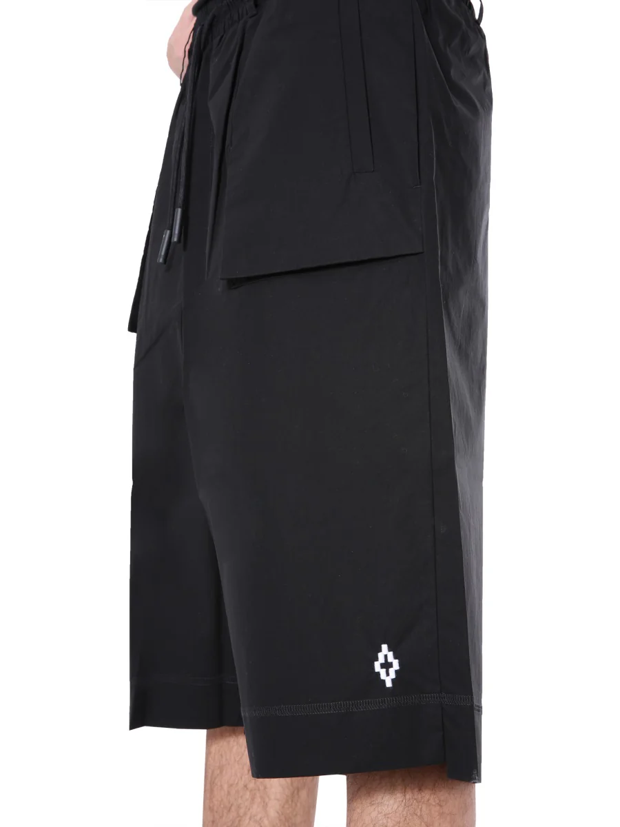 MARCELO BURLON COUNTY OF MILAN Exposed-pocket Bermuda Shorts - Image 3
