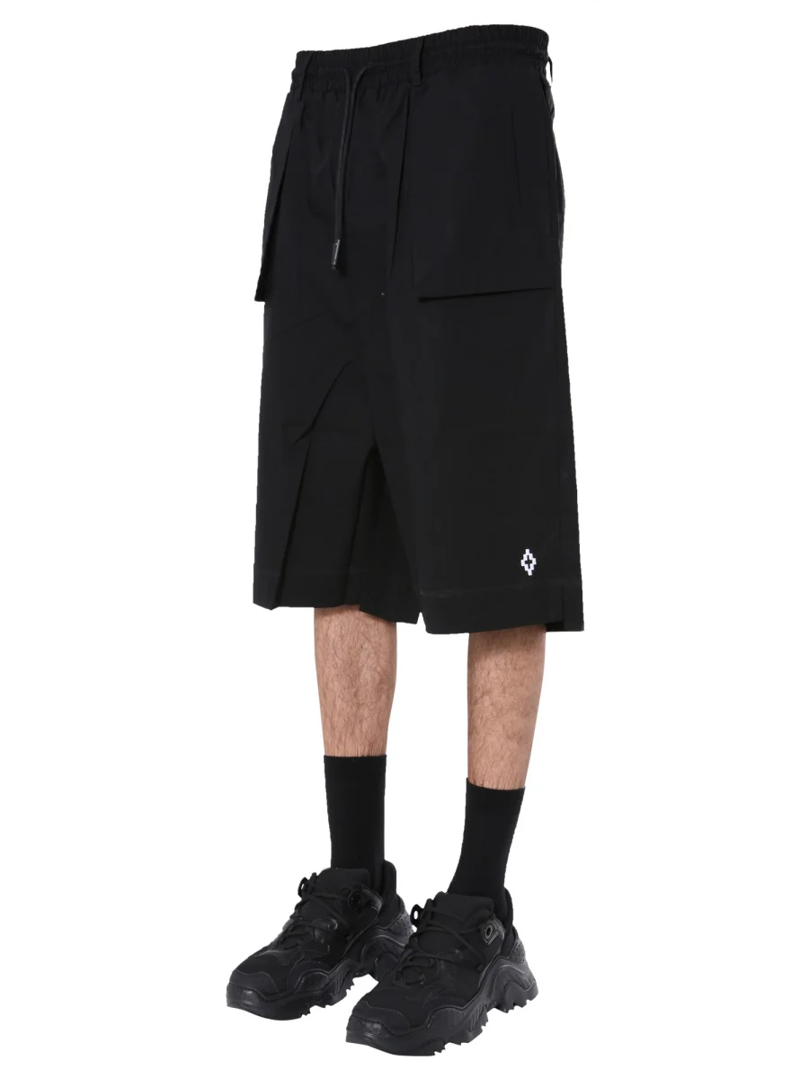 MARCELO BURLON COUNTY OF MILAN Exposed-pocket Bermuda Shorts - Image 4