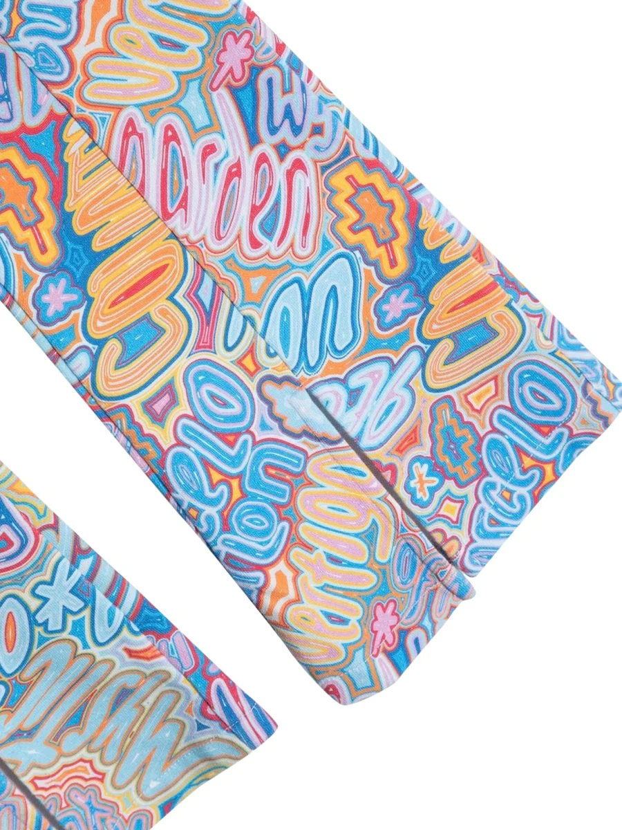 Marcelo Burlon County Of Milan Flare Split Cuffs Trousers for Girls - Image 3