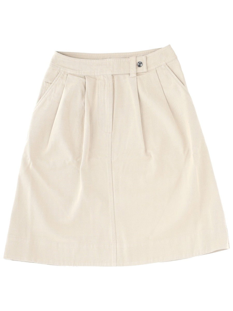 Margaret Howell Classic Wool Blend Mini Skirt