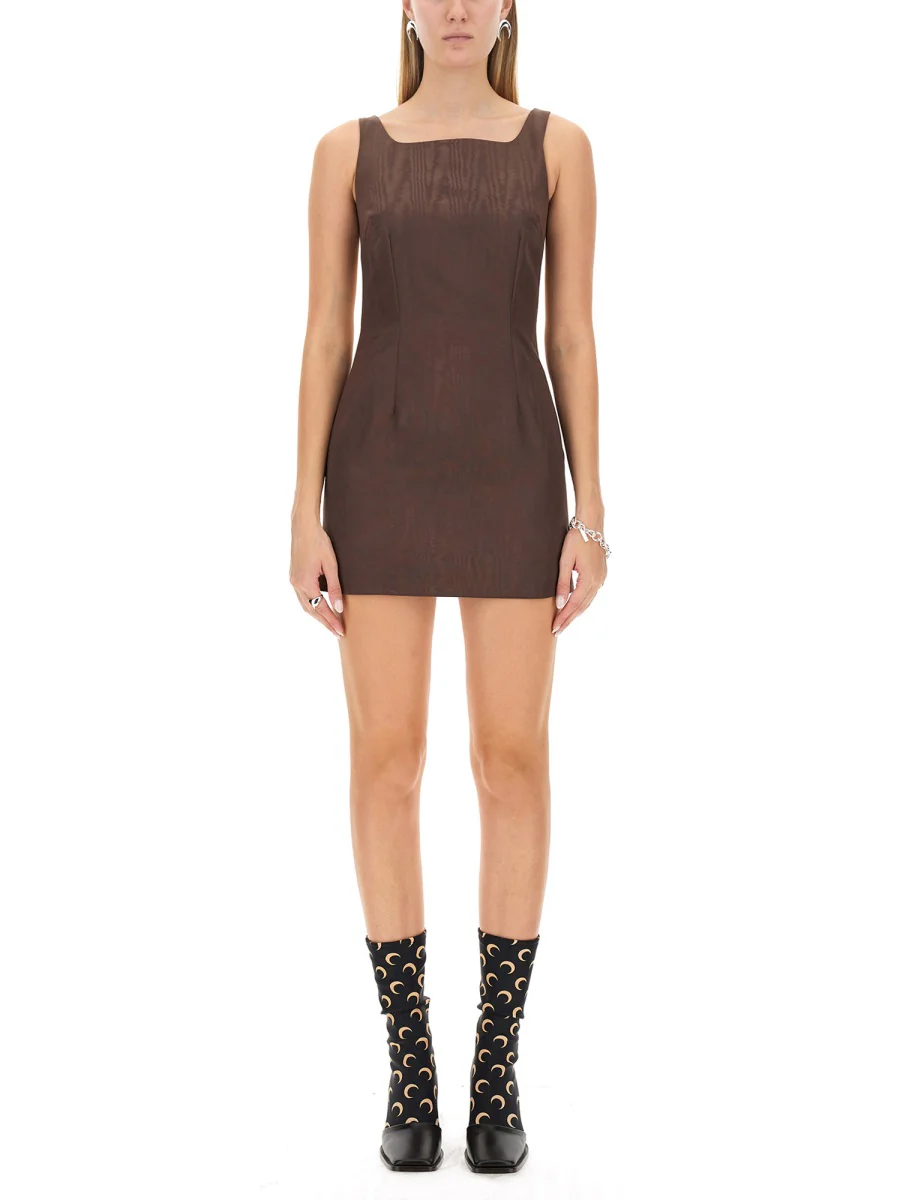MARINE SERRE Crescent-Moon Panelled Minidress