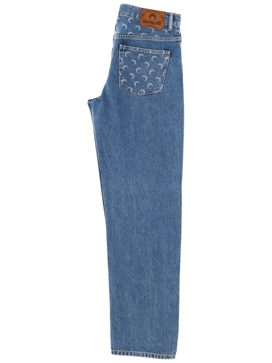 MARINE SERRE Moon Laser Straight Jeans - Image 3