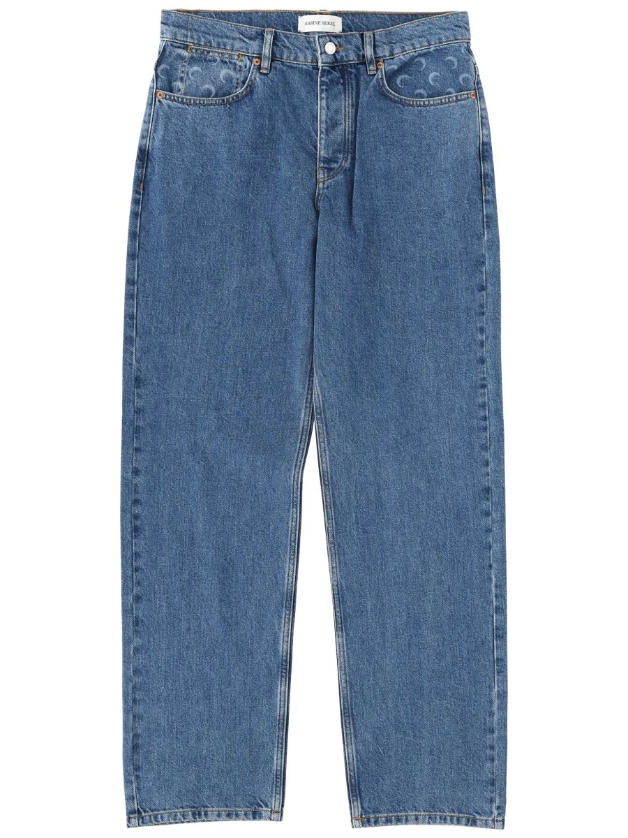 MARINE SERRE Moon Laser Straight Jeans - Image 4