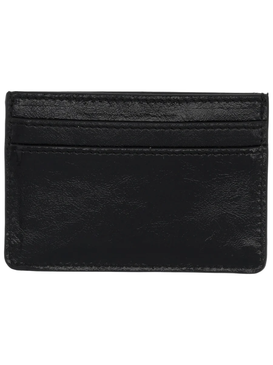 MARINE SERRE Moon Screenprint Leather Card Holder - Image 6