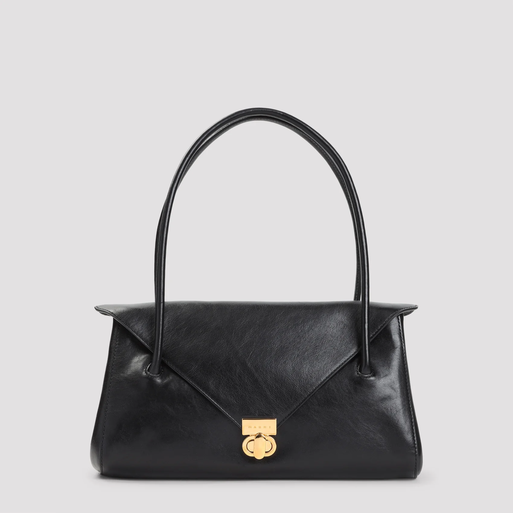 Marni Calf Leather Mini Shoulder Bag with Dimensions 32cm x 17cm x 12cm
